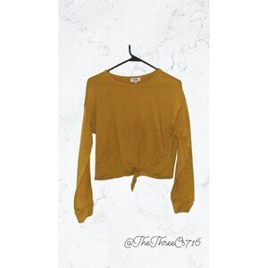 Cali baby Size M Womens sweater Mustard NWOT
